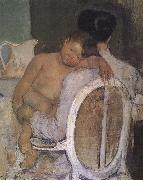 Mary Cassatt Mother holding the kid oil